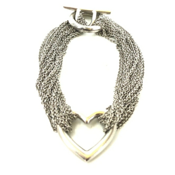 Tiffany Muti Strand Toggle Heart Bracelet - Picture 6 of 7